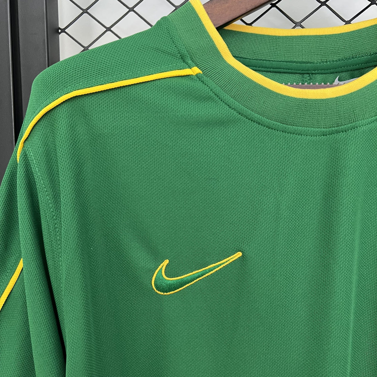 Camisola Brasil Guarda-Redes Verde 98/99 Retro