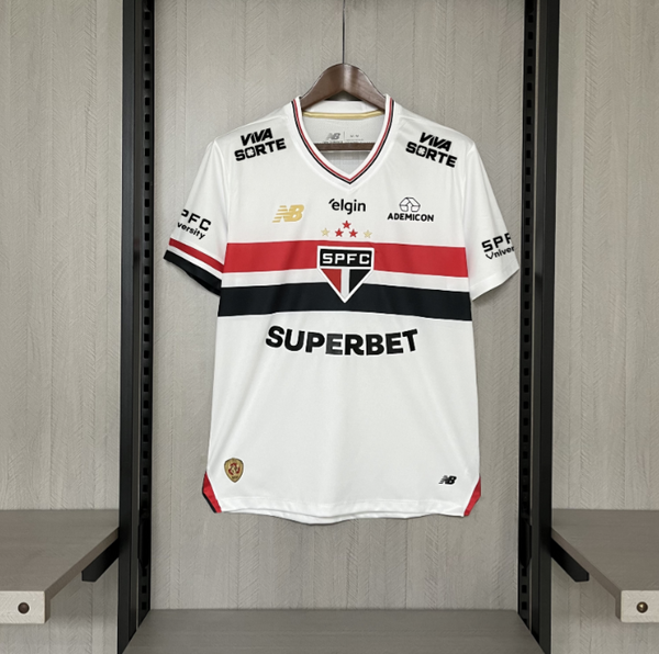 Camisola São Paulo Principal Todos os Patrocinadores 25/26