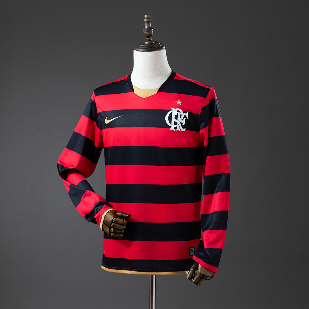 Camisola Flamengo Principal 08/09 Retro - Manga Comprida
