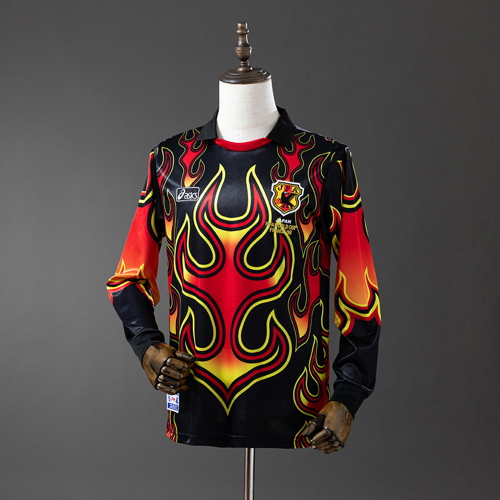 Camisola Japão Guarda-Redes Preta 98/99 Retro - Manga Comprida