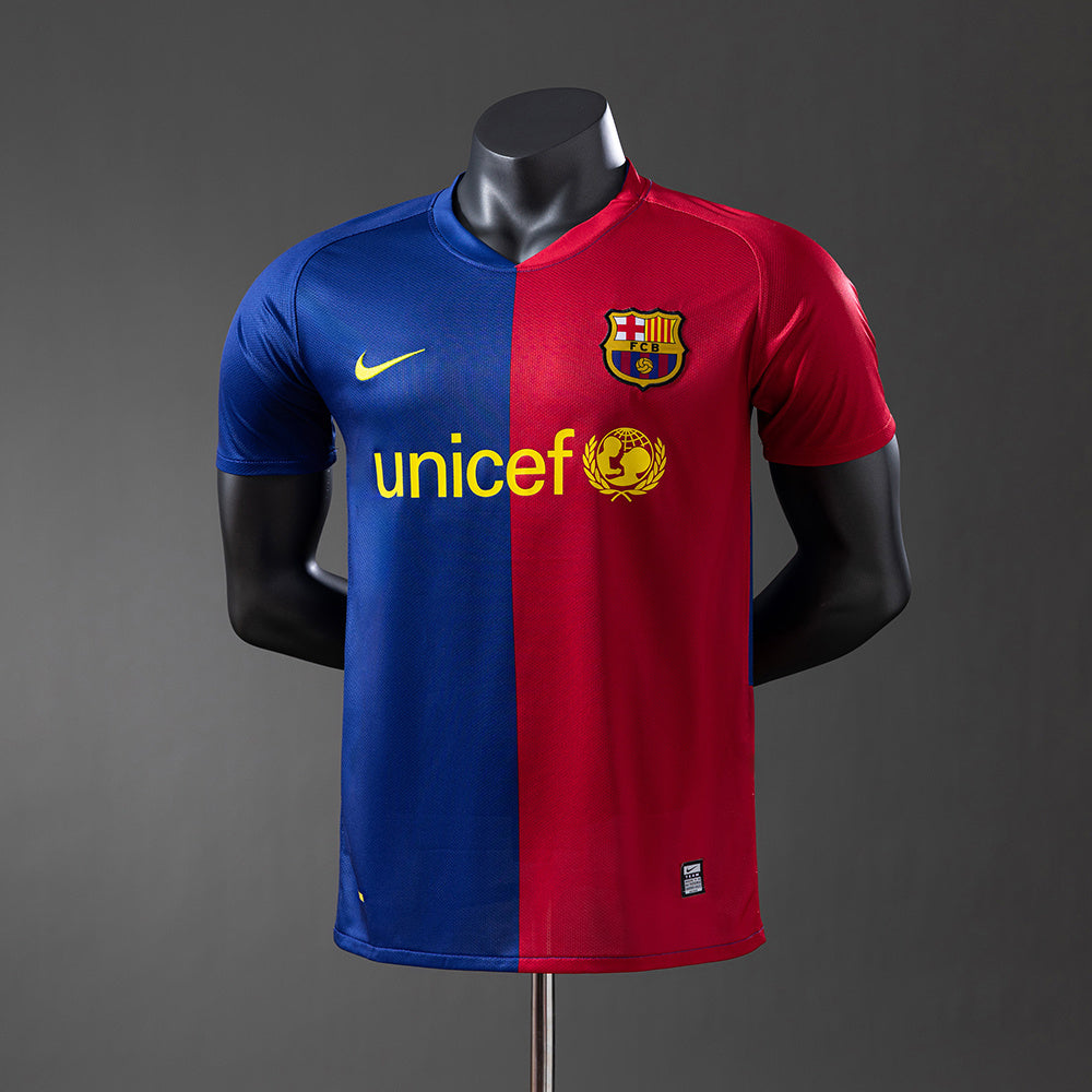 Camisola Barcelona Principal 08/09 Retro - Versão Jogador