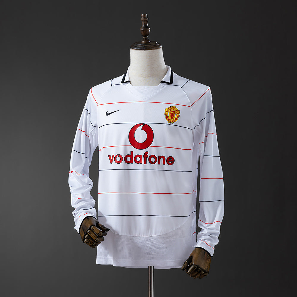Camisola Manchester United Alternativa 03/05 Retro - Manga Comprida