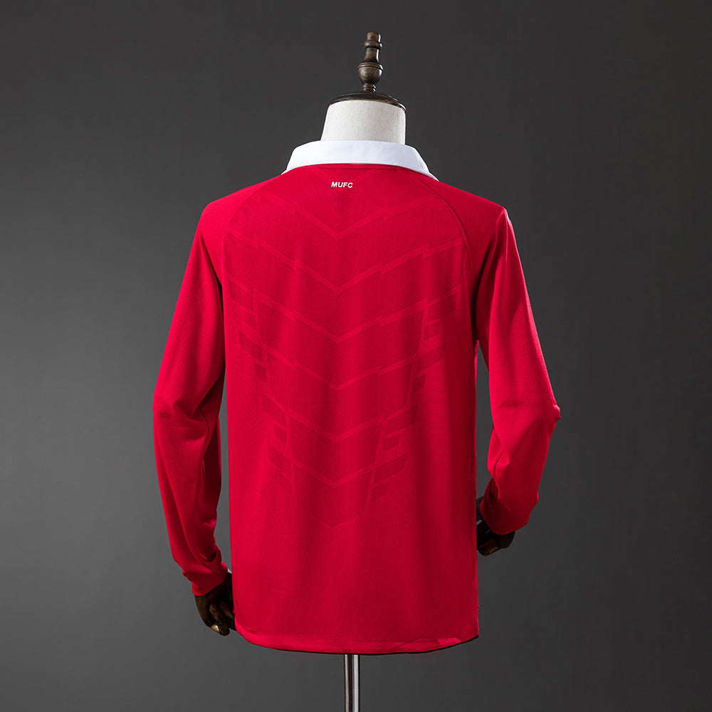 Camisola Manchester United Principal 10/11 Retro - Manga Comprida