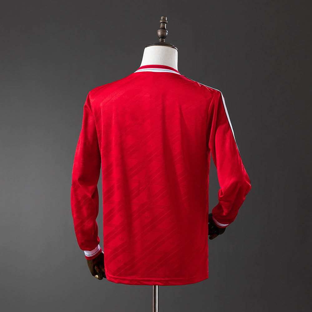 Camisola Manchester United Principal 86/88 Retro - Manga Comprida