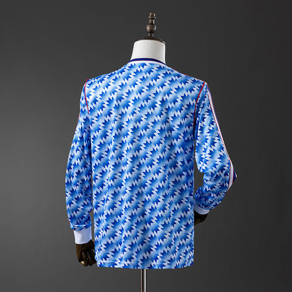 Camisola Manchester United Alternativa 90/92 Retro - Manga Comprida