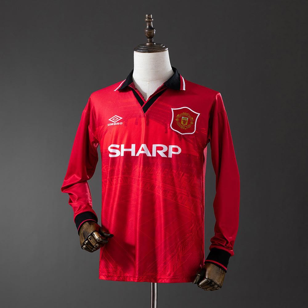 Camisola Manchester United Principal 94/96 Retro - Manga Comprida