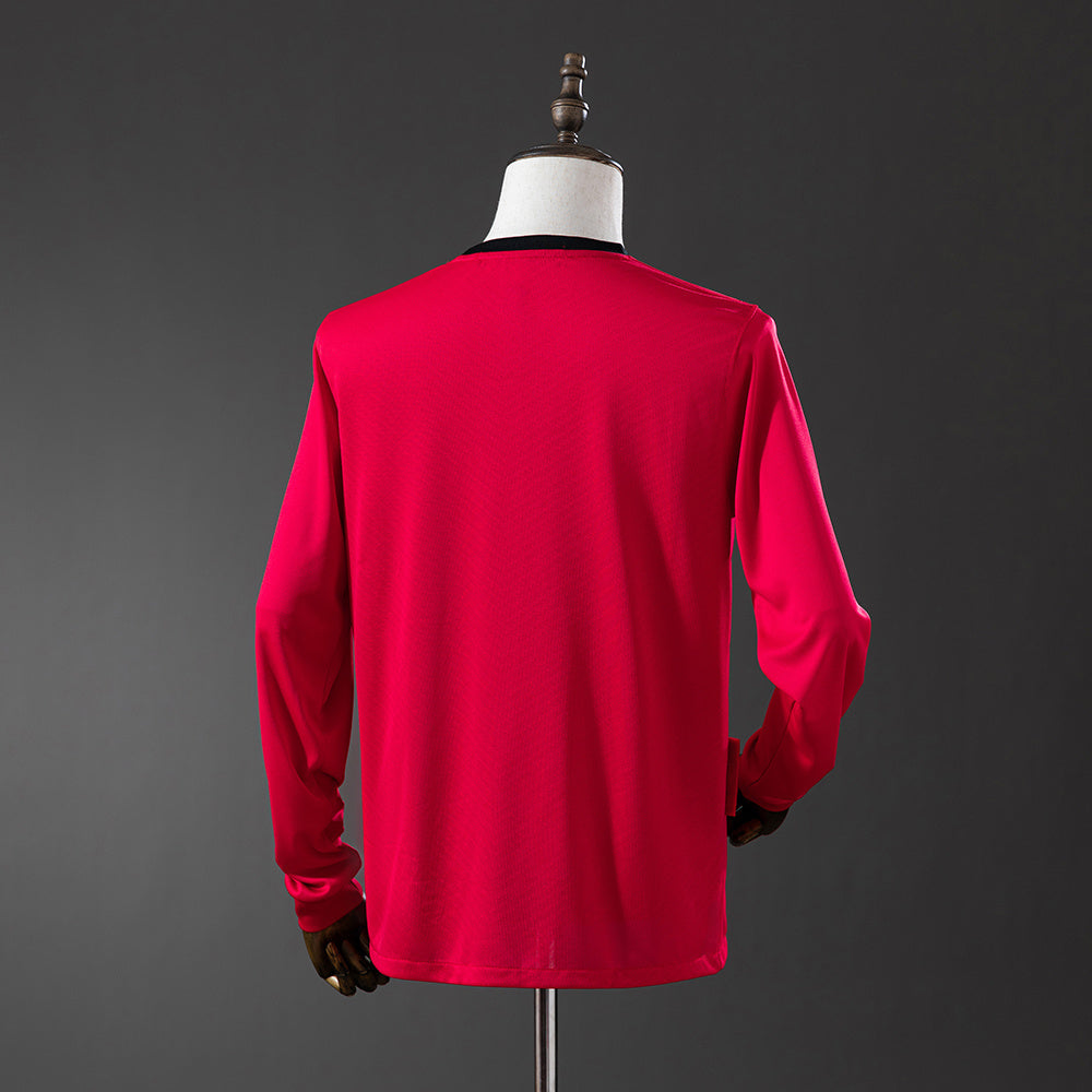 Camisola Manchester United Principal 09/10 Retro - Manga Comprida