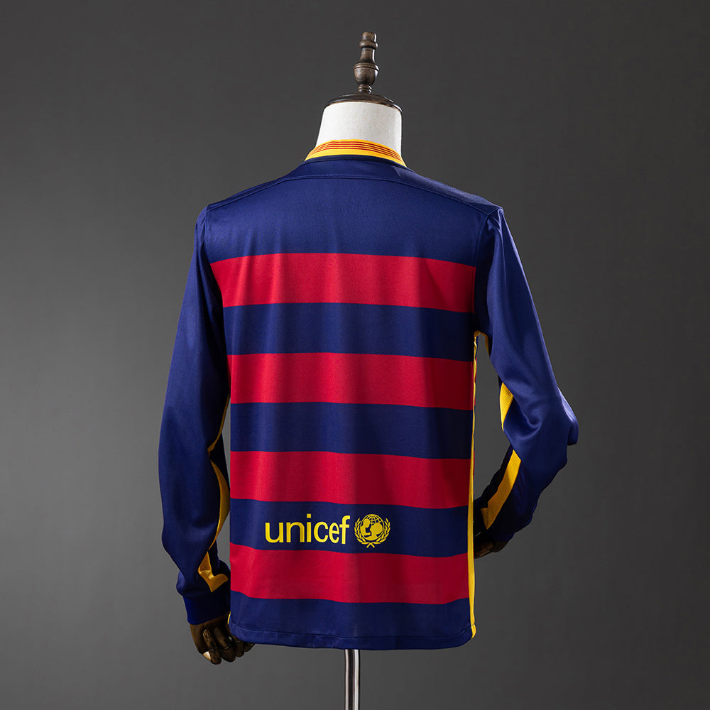 Camisola Barcelona Principal 15/16 Retro - Manga Comprida