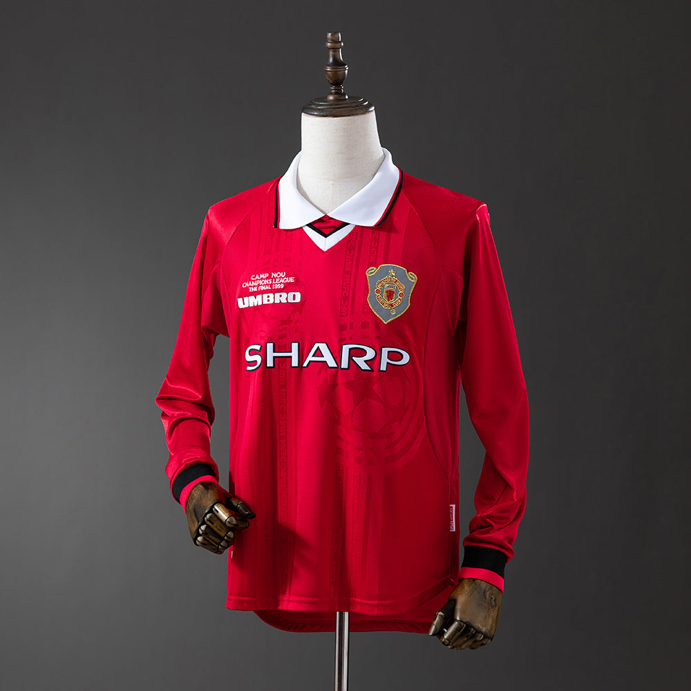 Camisola Manchester United Principal 99/00 Retro - Manga Comprida