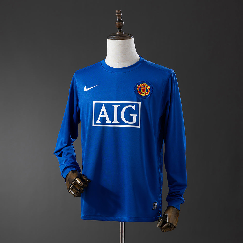 Camisola Manchester United Terceira 08/09 Retro - Manga Comprida