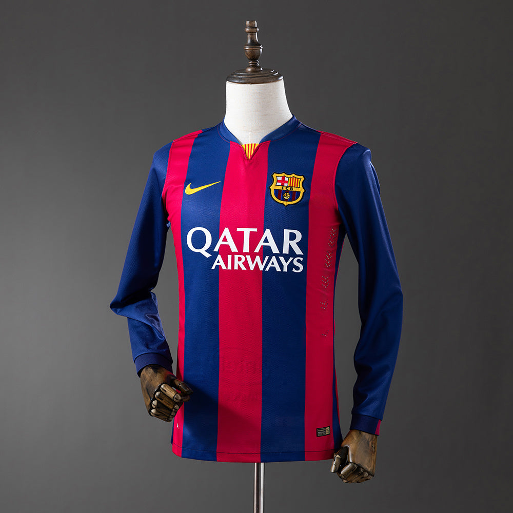 Camisola Barcelona Principal 14/15 Retro - Manga Comprida