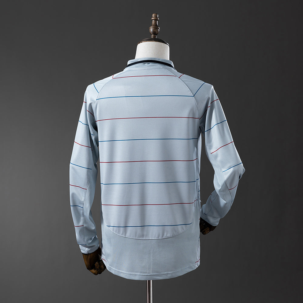 Camisola Barcelona Alternativa 03/04 Retro - Manga Comprida