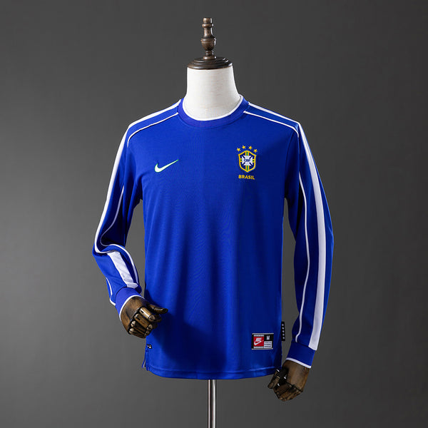 Camisola Brasil Alternativa 98/99 Retro - Manga Comprida