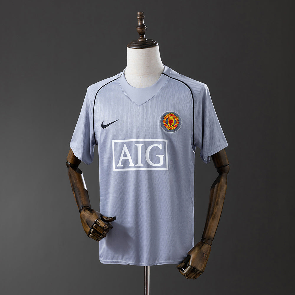 Camisola Manchester United Guarda-Redes Cinzenta 07/08 Retro
