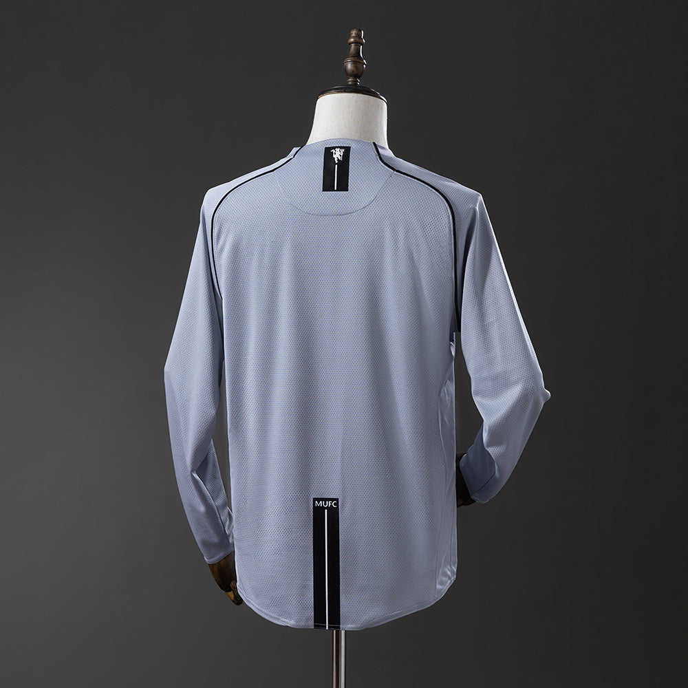 Camisola Manchester United Guarda-Redes Cinzenta 07/08 Retro - Manga Comprida