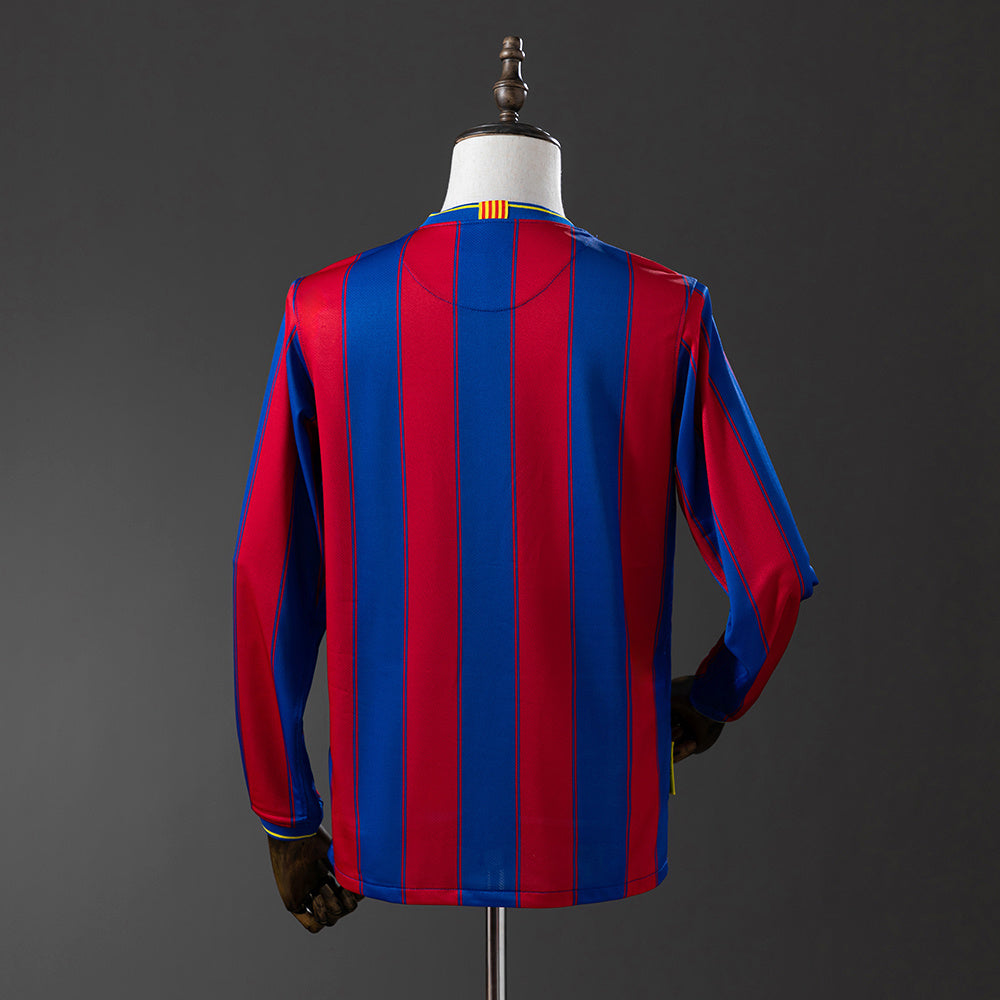 Camisola Barcelona Principal 09/10 Retro - Manga Comprida
