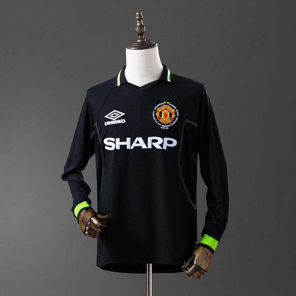 Camisola Manchester United Alternativa Edição Especial Liga dos Campeões 98/99 Retro - Manga Comprida