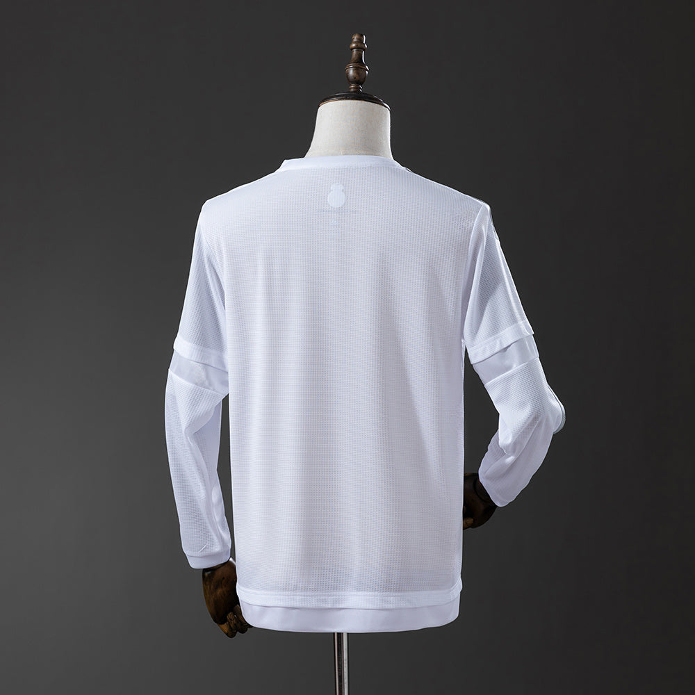 Camisola Real Madrid Principal 15/16 Retro - Manga Comprida