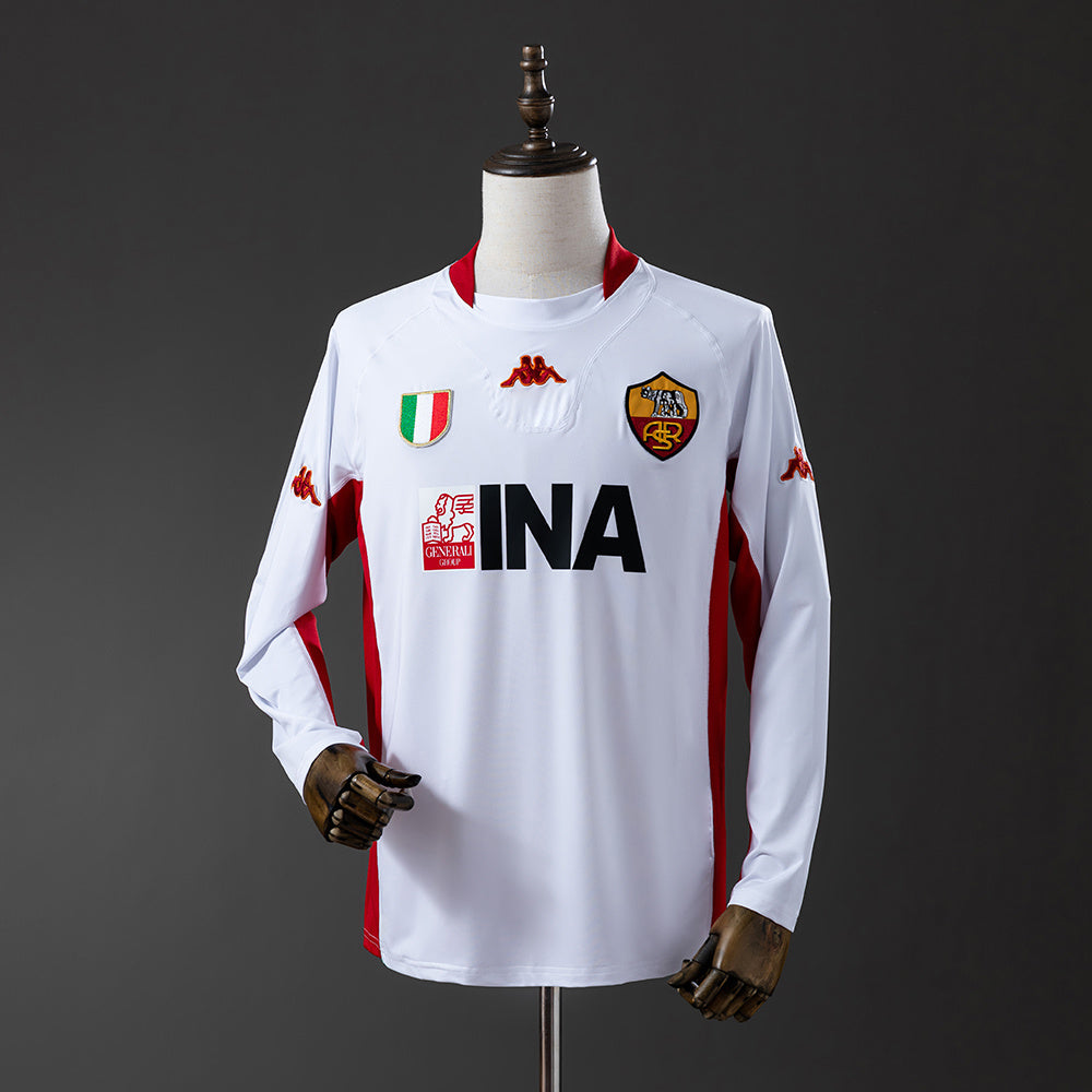 Camisola Roma Alternativa 01/02 Retro - Manga Comprida
