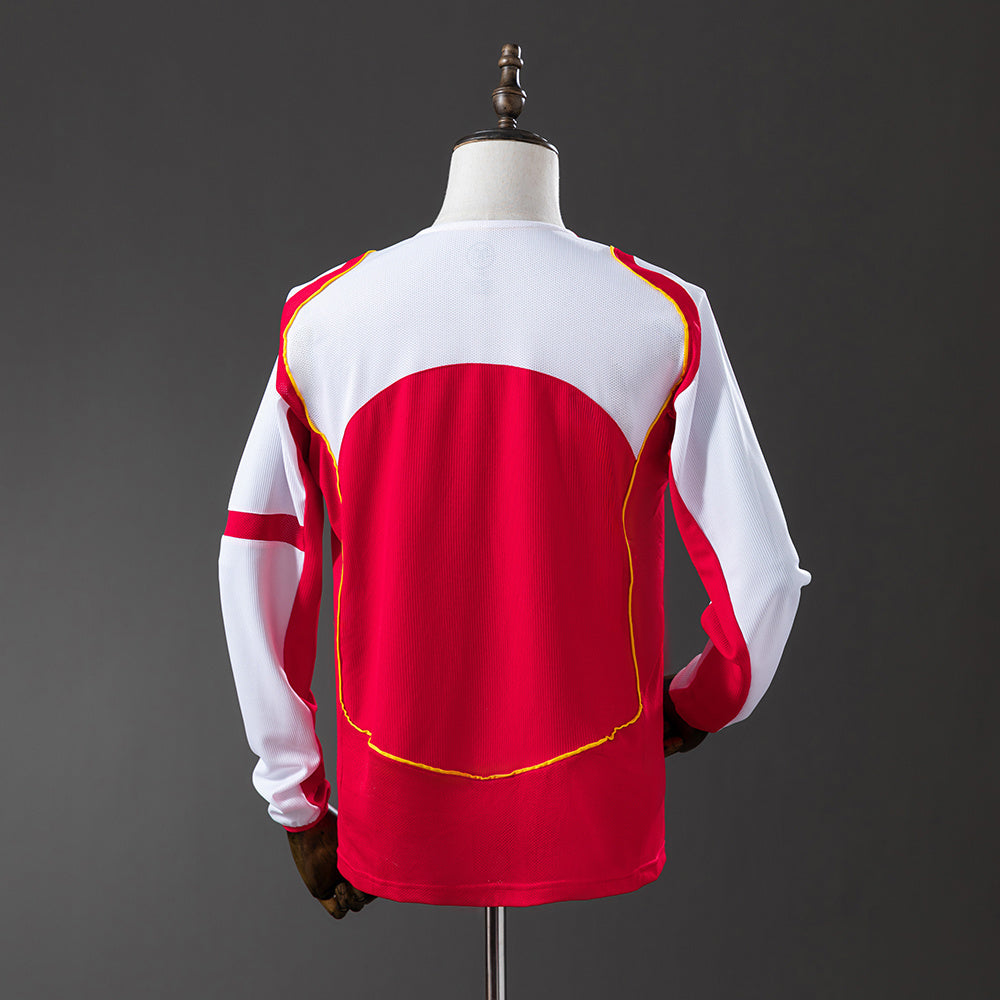 Camisola Arsenal Principal 04/05 Retro - Manga Comprida