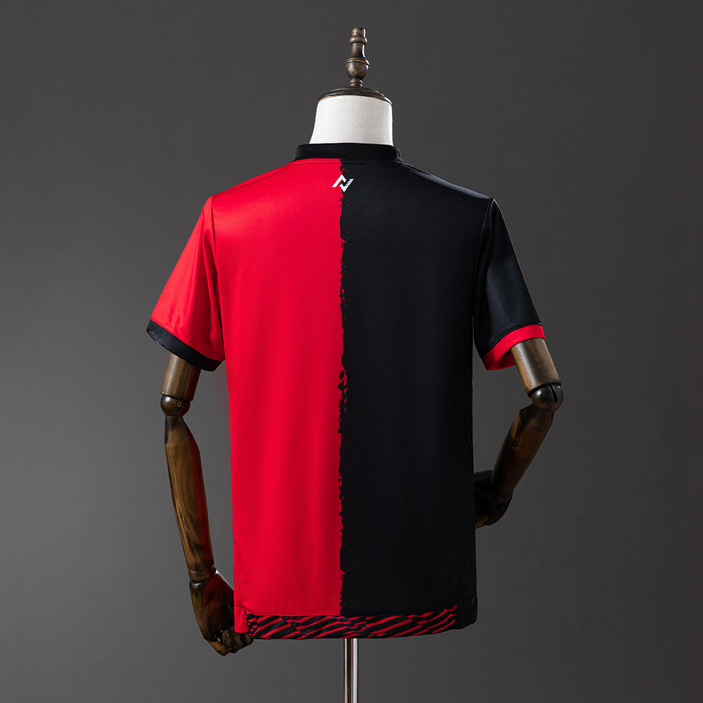 Camisola Vitória Vermelha e Preta 25/26