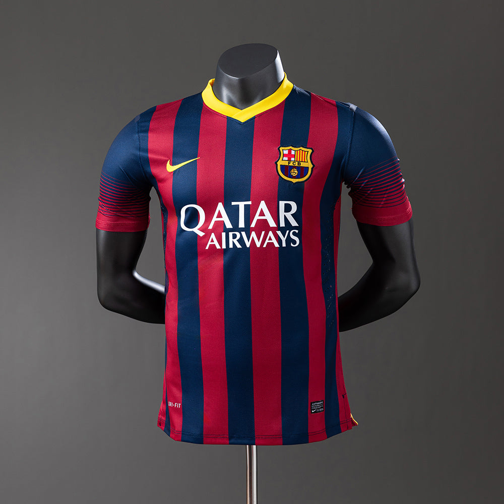 Camisola Barcelona Principal 13/14 Retro - Versão Jogador