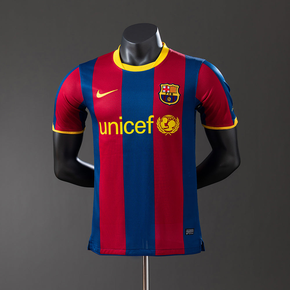 Camisola Barcelona Principal 10/11 Retro - Versão Jogador