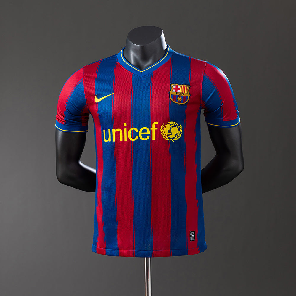 Camisola Barcelona Principal 09/10 Retro - Versão Jogador