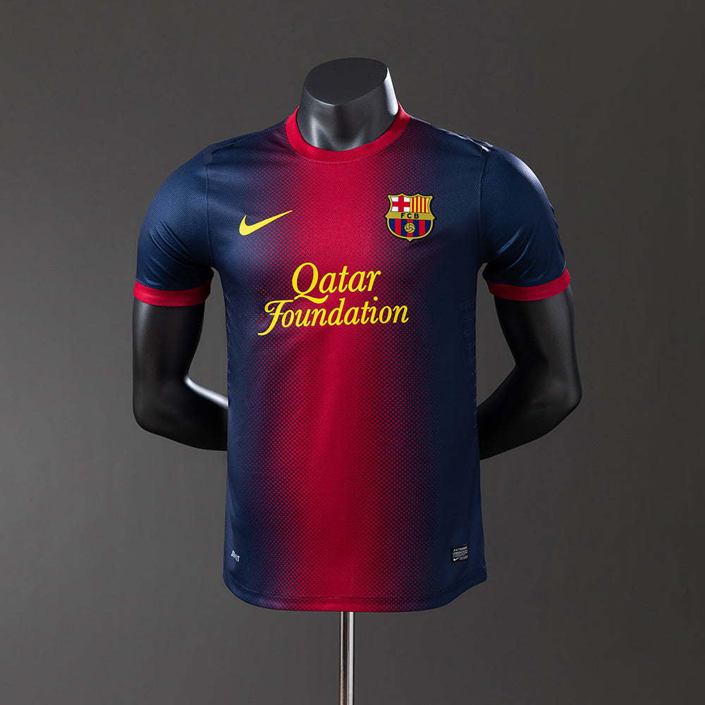 Camisola Barcelona Principal 12/13 Retro - Versão Jogador