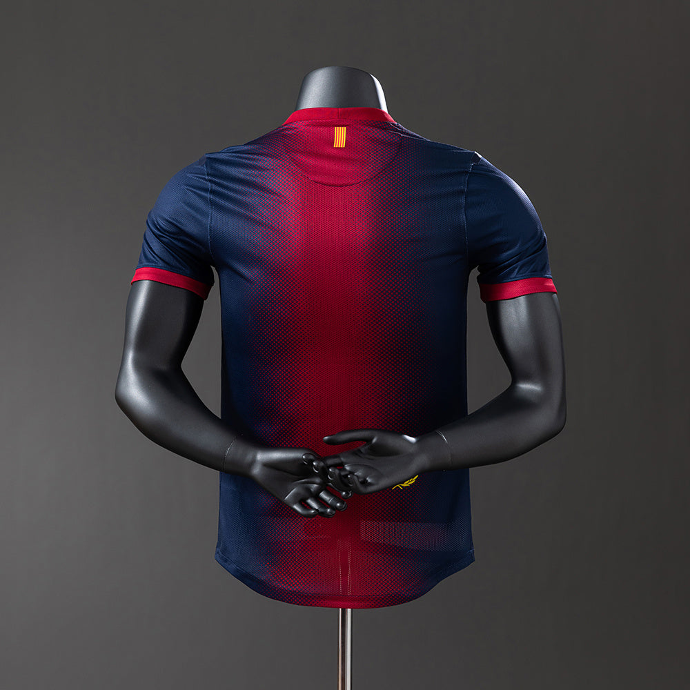 Camisola Barcelona Principal 12/13 Retro - Versão Jogador