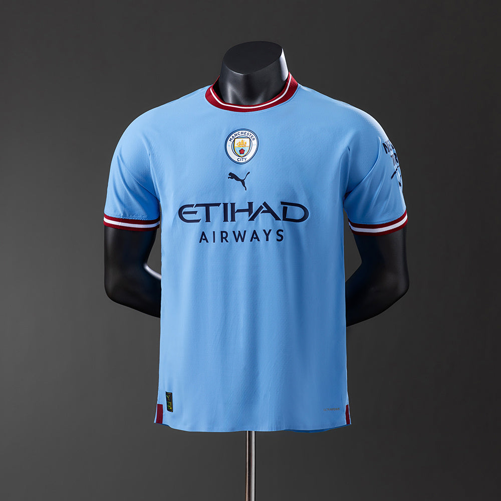 Camisola Manchester City Principal 22/23 Retro - Versão Jogador