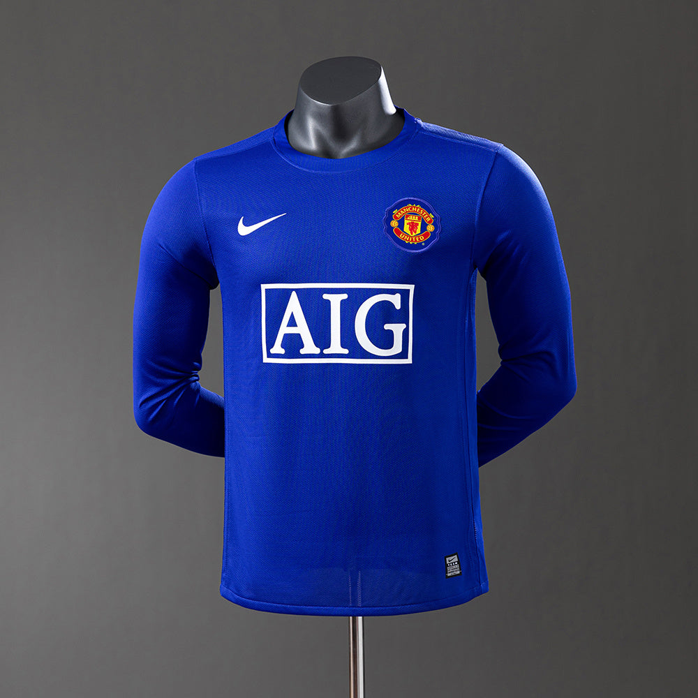 Camisola Manchester United Terceira 08/09 Retro - Manga Comprida - Versão Jogador