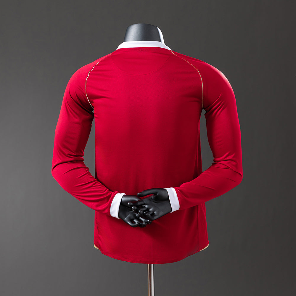 Camisola Manchester United Principal 06/07 Retro - Manga Comprida - Versão Jogador