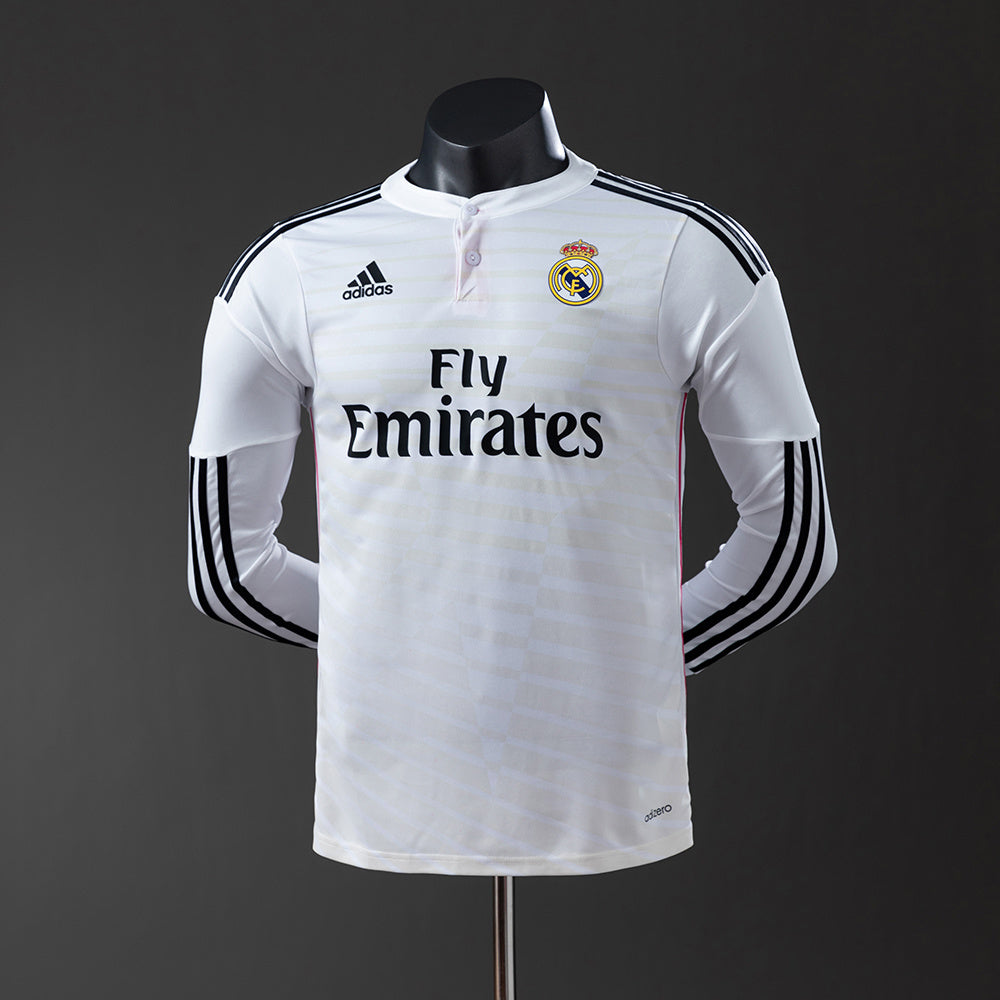 Camisola Real Madrid Principal 14/15 Retro - Manga Comprida - Versão Jogador