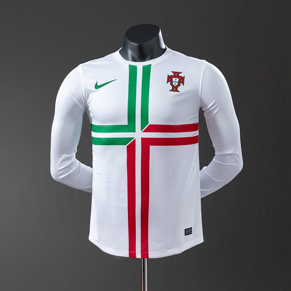 Camisola Portugal Alternativa 12/13 Retro - Manga Comprida - Versão Jogador