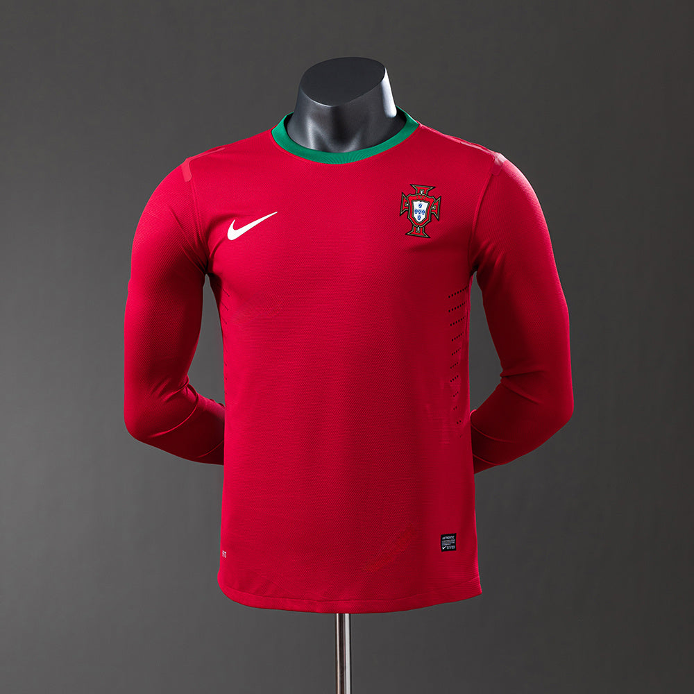 Camisola Portugal Principal 12/13 Retro - Manga Comprida - Versão Jogador