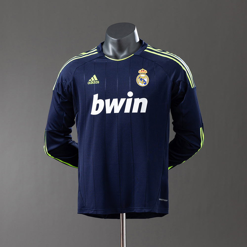 Camisola Real Madrid Alternativa 12/13 Retro - Manga Comprida - Versão Jogador