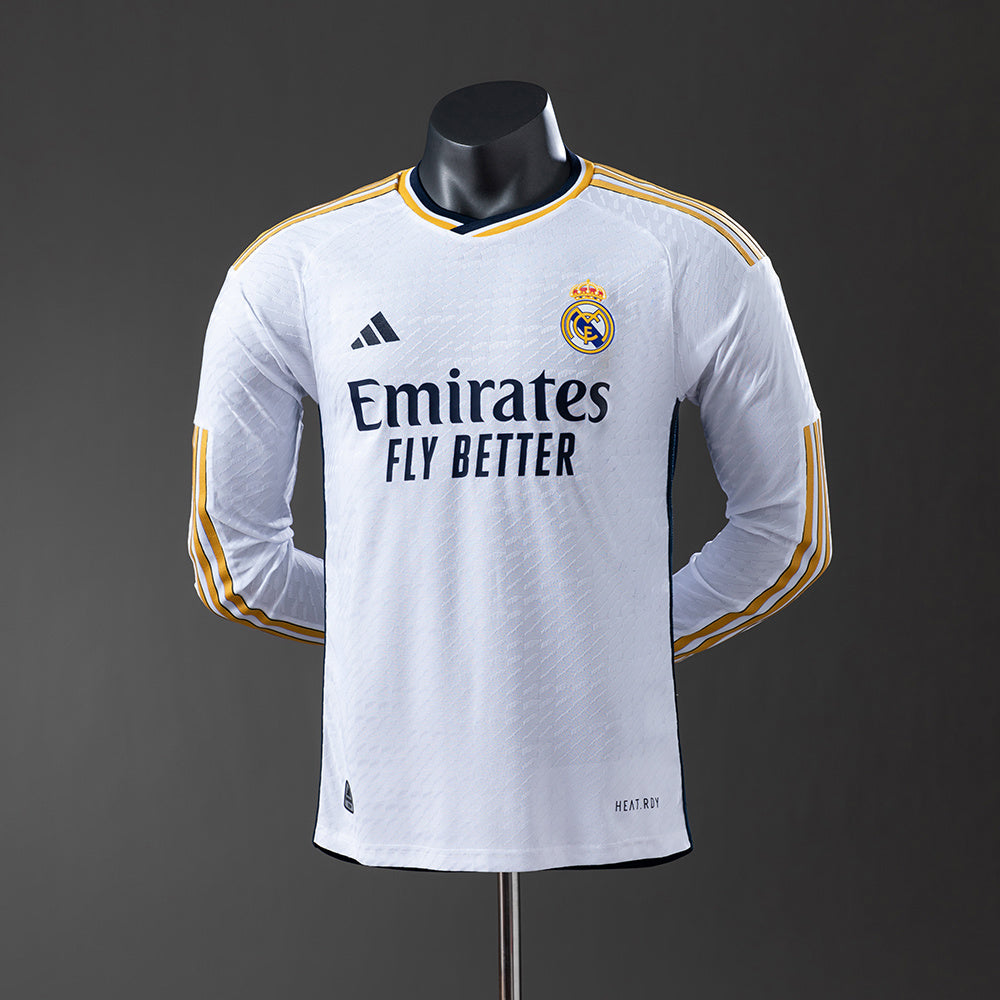 Camisola Real Madrid Principal 23/24 Retro - Manga Comprida - Versão Jogador