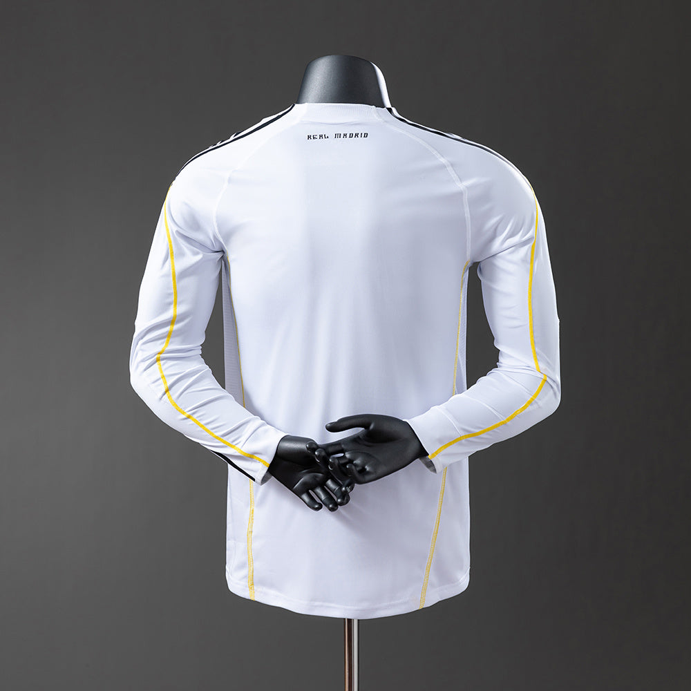 Camisola Real Madrid Principal 09/10 Retro - Manga Comprida - Versão Jogador