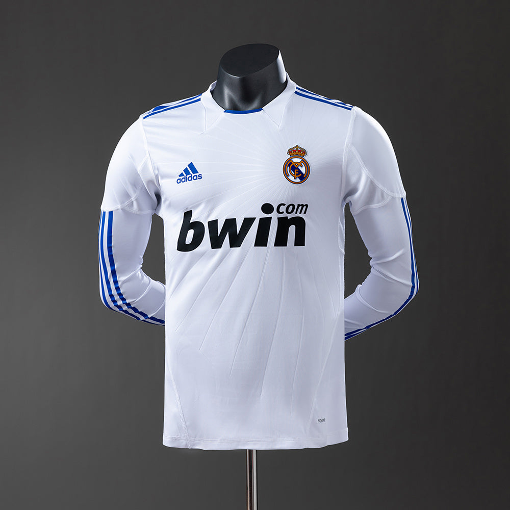 Camisola Real Madrid Principal 10/11 Retro - Manga Comprida - Versão Jogador