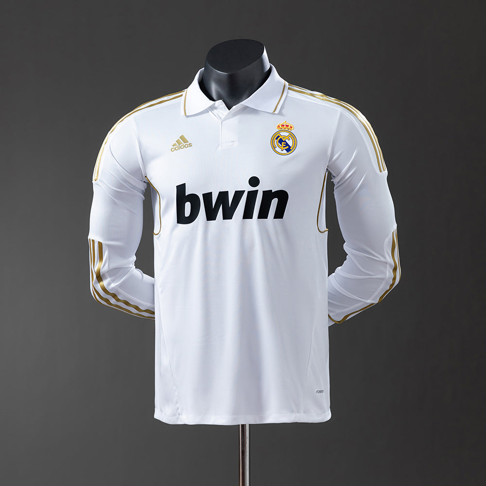 Camisola Real Madrid Principal 11/12 Retro - Manga Comprida - Versão Jogador