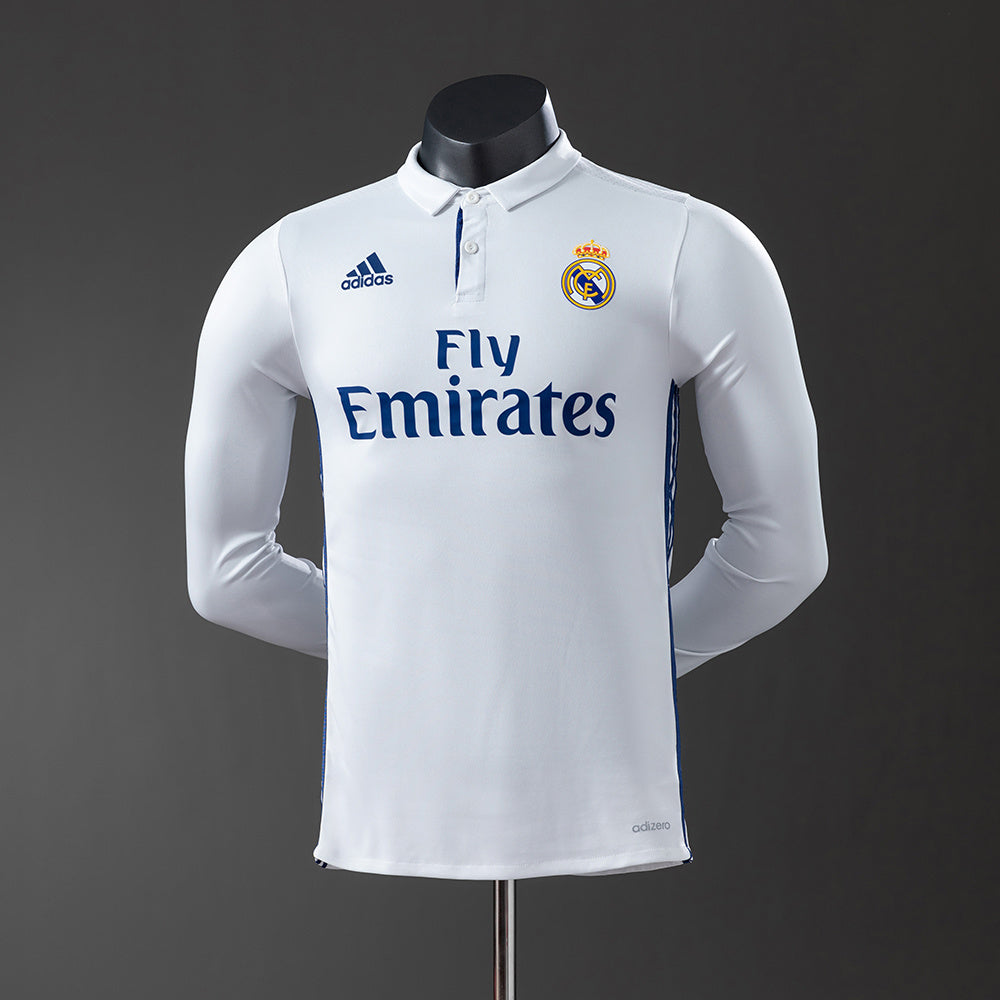 Camisola Real Madrid Principal 16/17 Retro - Manga Comprida - Versão Jogador