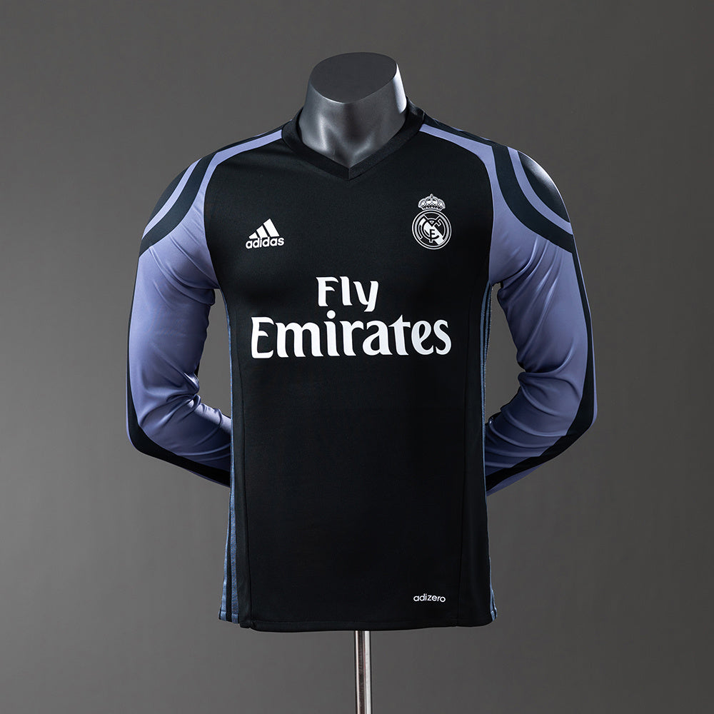 Camisola Real Madrid Terceira 16/17 Retro - Manga Comprida - Versão Jogador