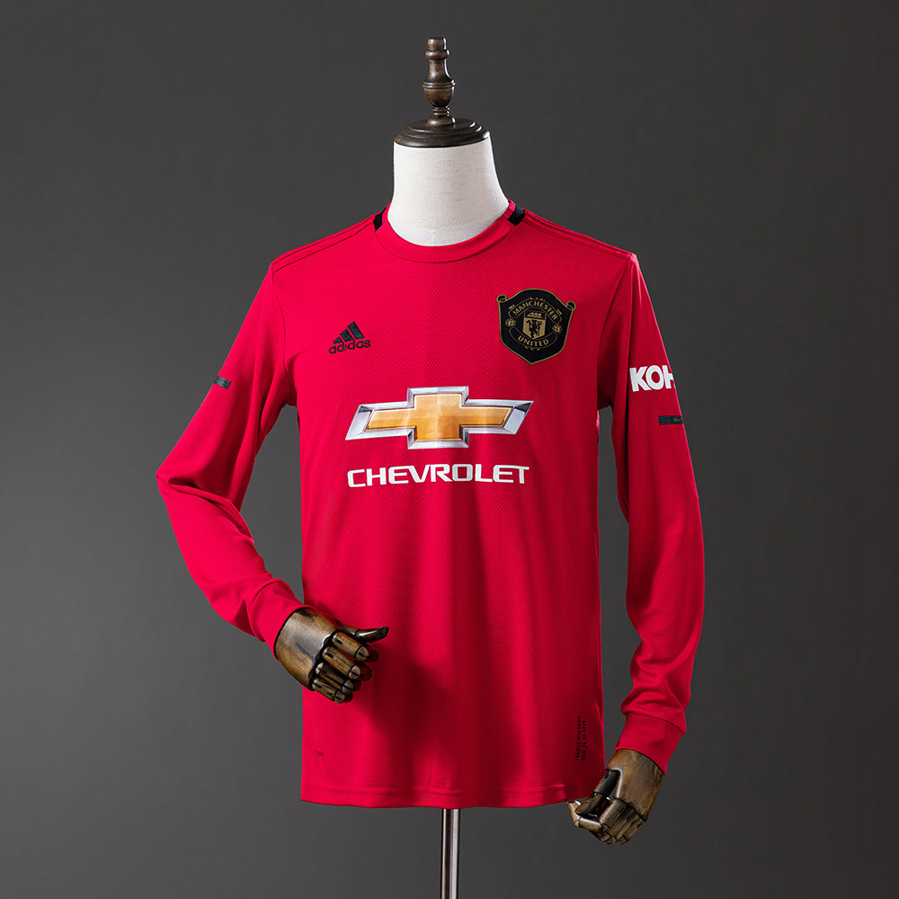 Camisola Manchester United Principal 19/20 Retro - Manga Comprida
