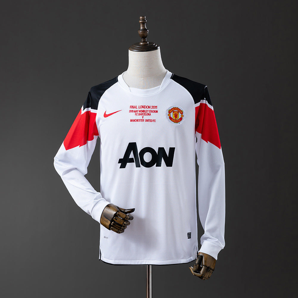 Camisola Manchester United Alternativa 10/11 Retro - Manga Comprida