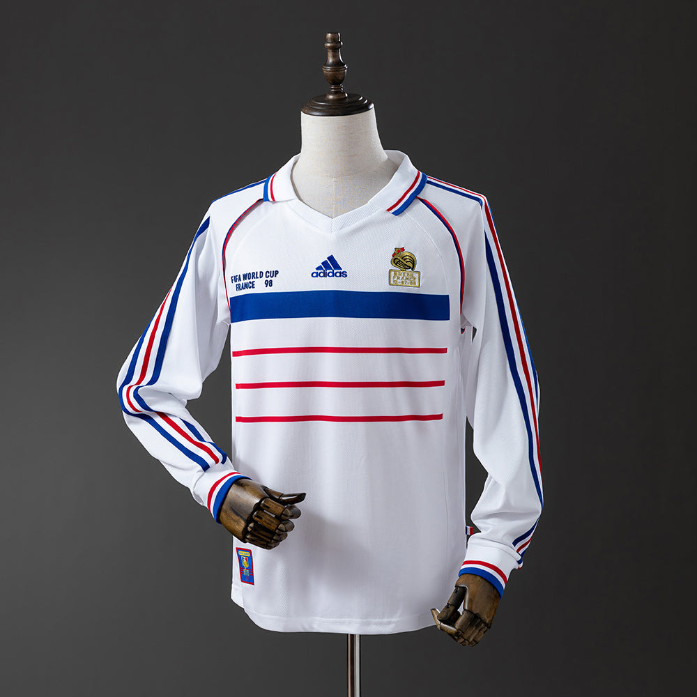 Camisola França Alternativa 98/99 Retro - Manga Comprida
