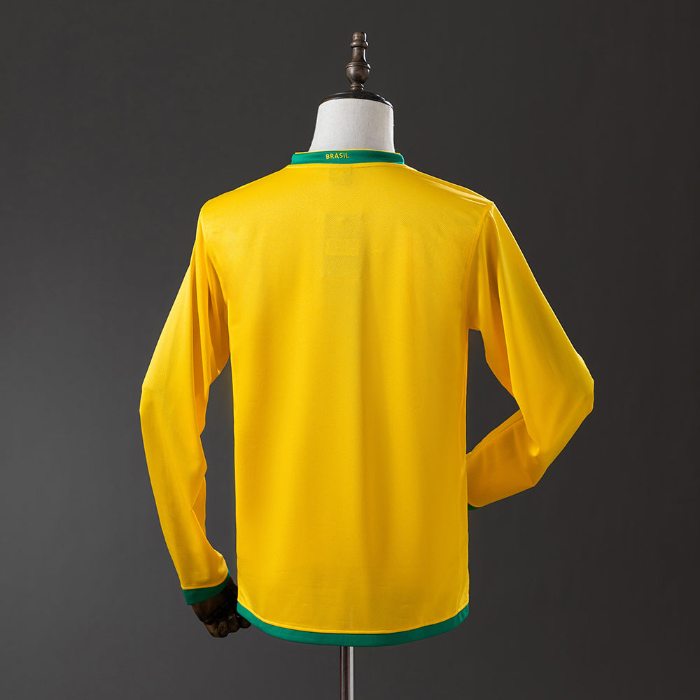 Camisola Brasil Principal 06/07 Retro - Manga Comprida