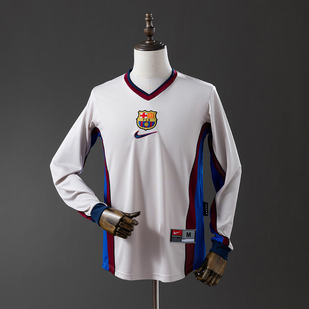 Camisola Barcelona Alternativa 98/99 Retro - Manga Comprida