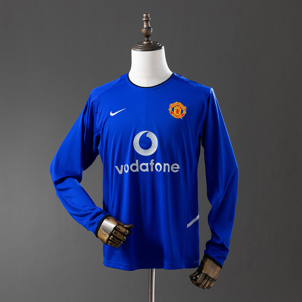 Camisola Manchester United Terceira 02/03 Retro - Manga Comprida