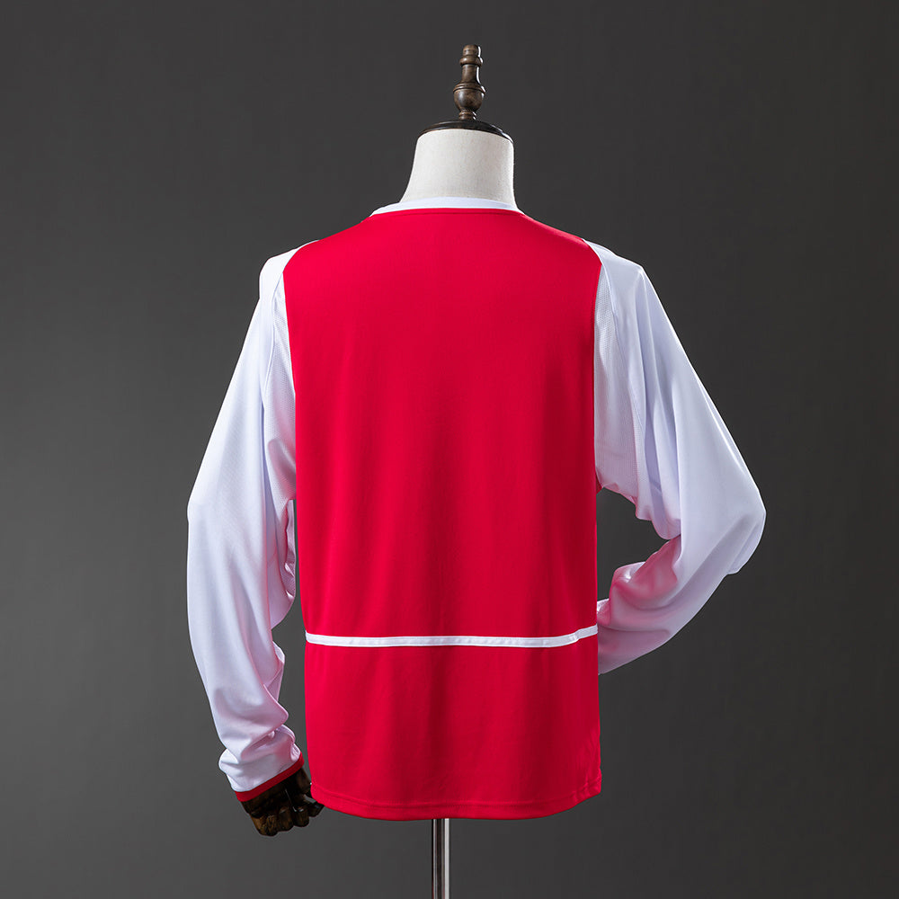 Camisola Arsenal Principal 02/04 Retro - Manga Comprida